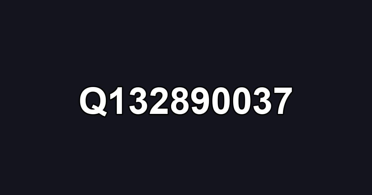 Q132890037