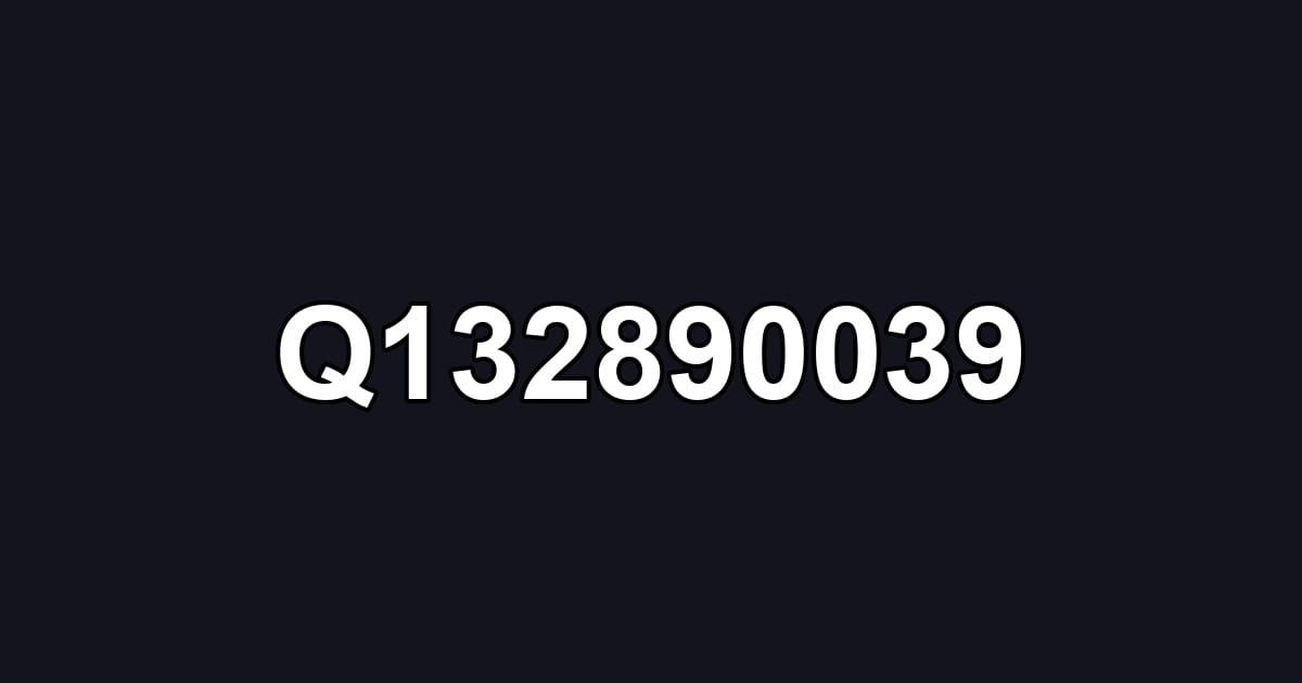 Q132890039