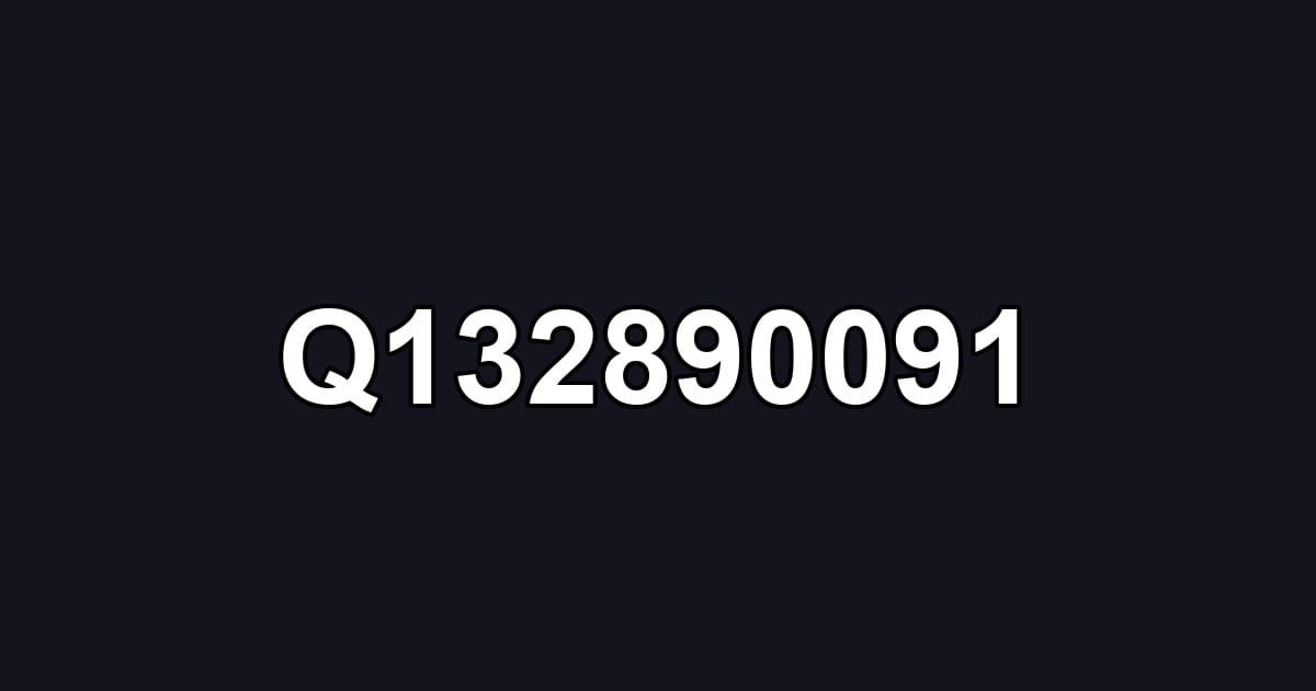 Q132890091