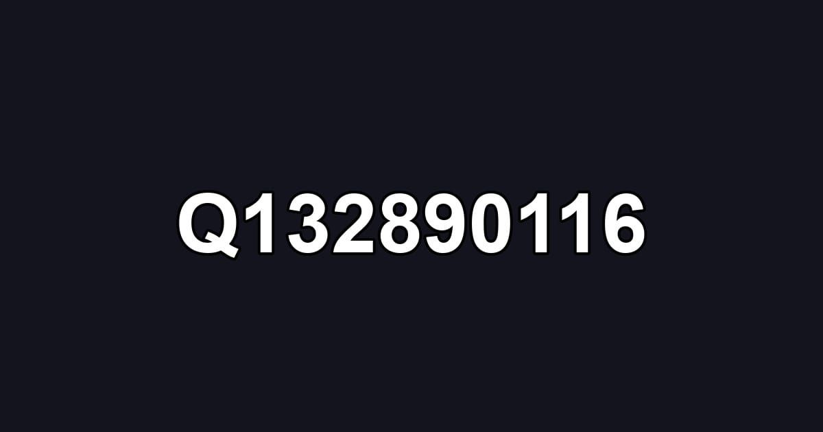 Q132890116
