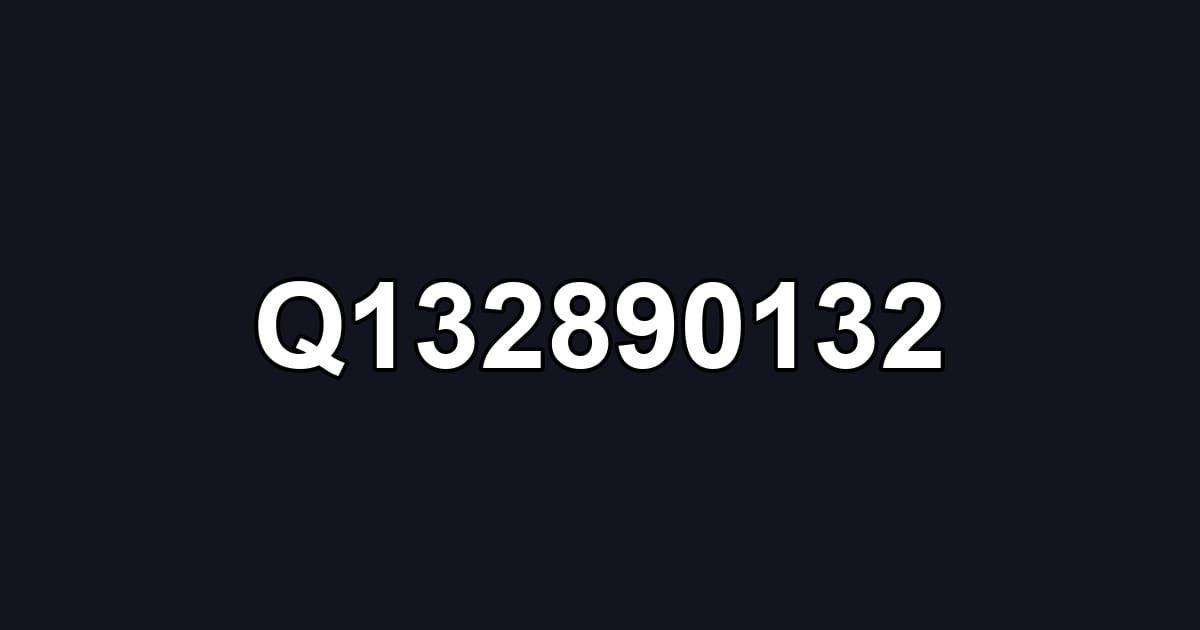 Q132890132