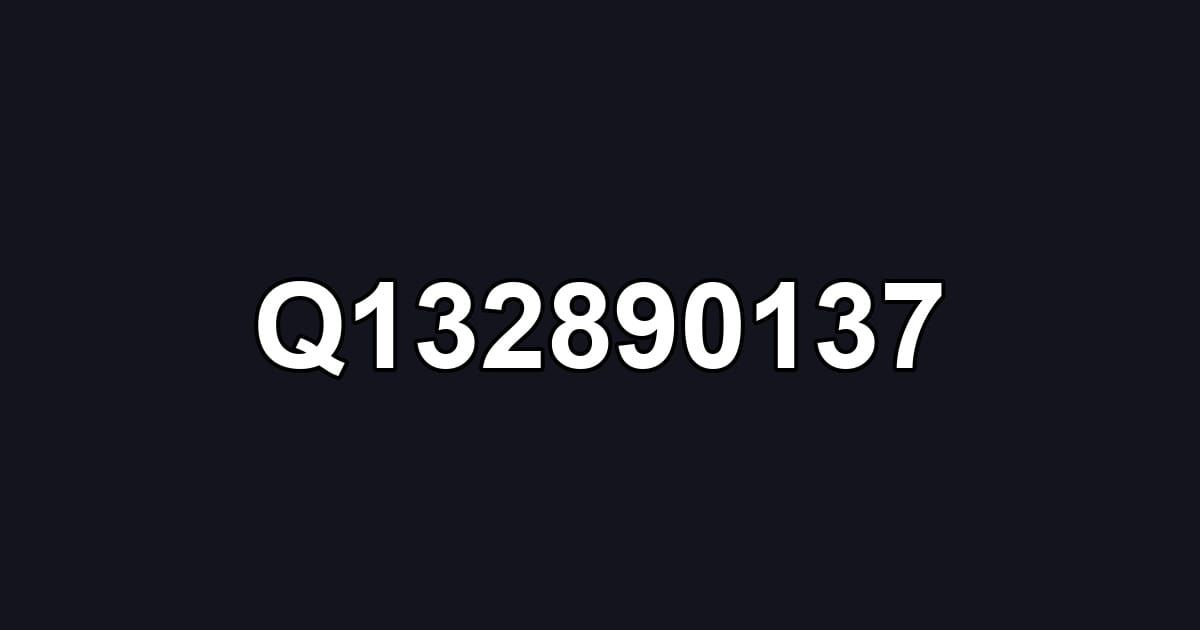 Q132890137