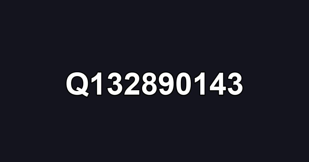 Q132890143