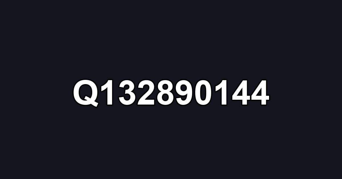 Q132890144