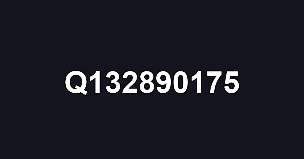 Q132890175