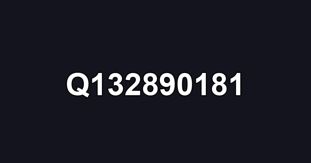 Q132890181