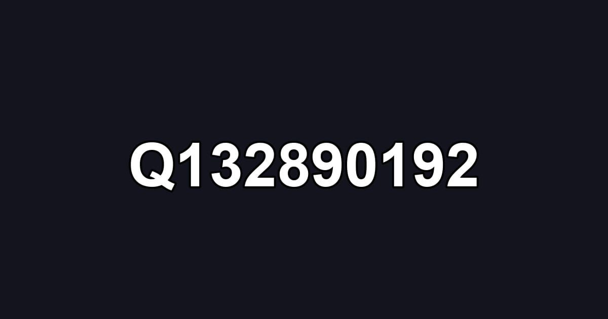 Q132890192