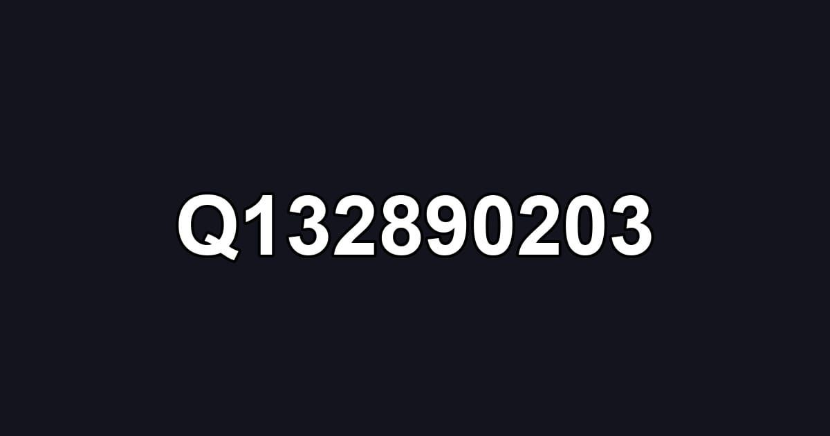 Q132890203