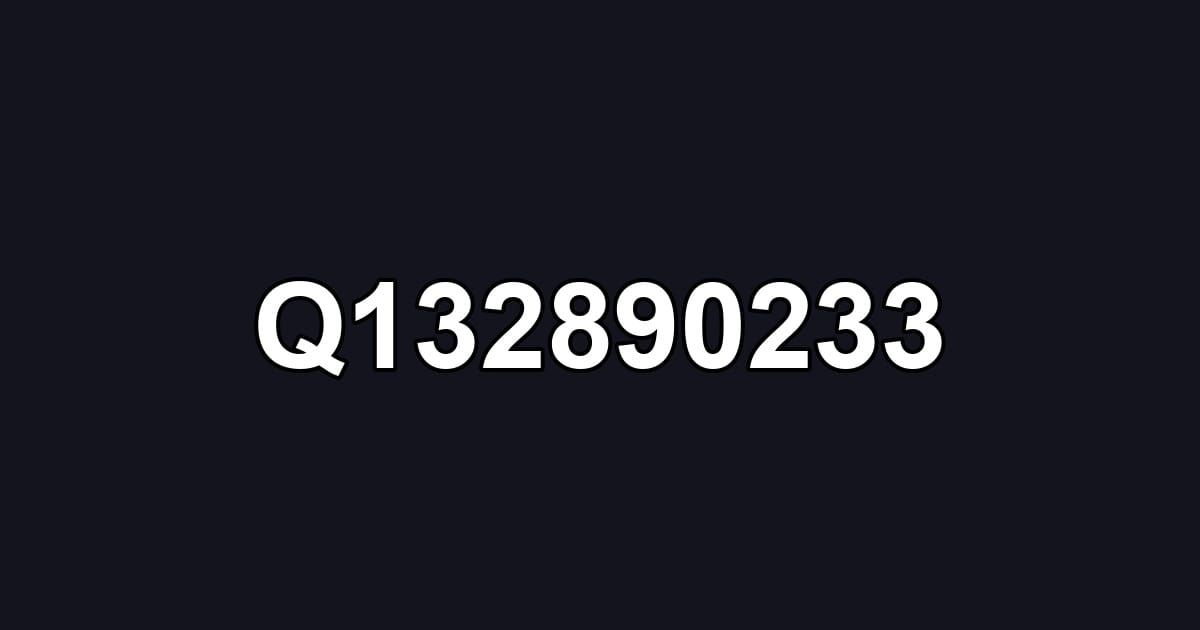 Q132890233