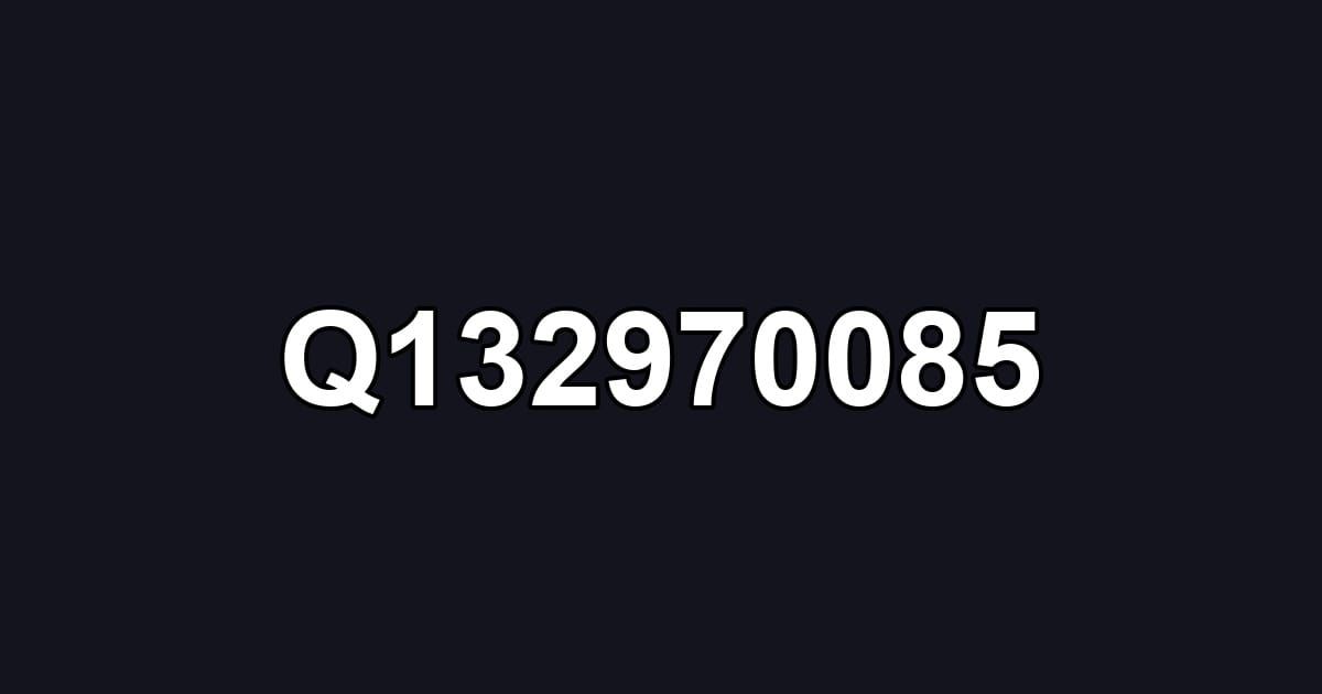 Q132970085