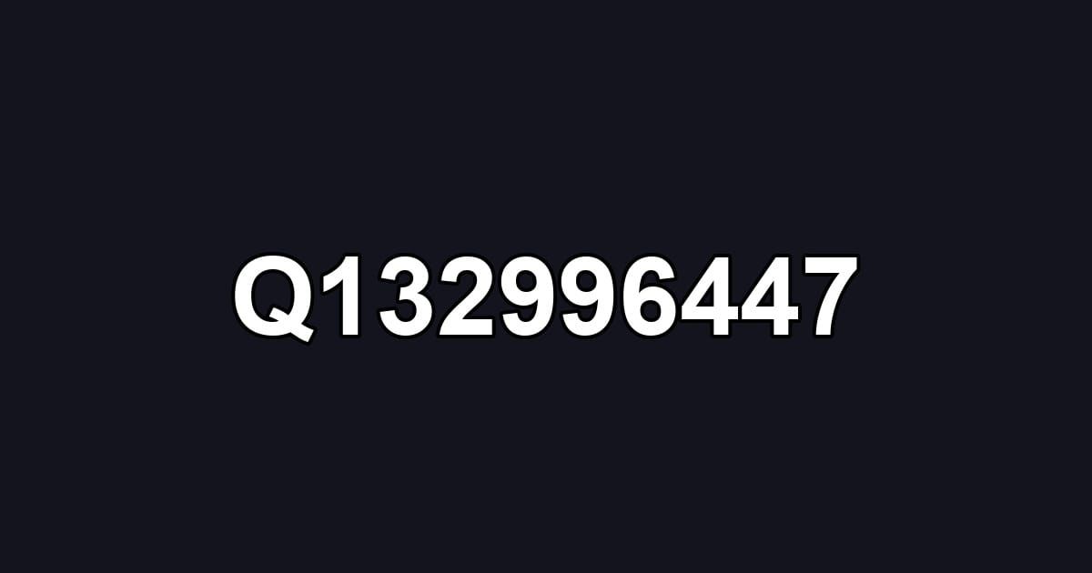 Q132996447