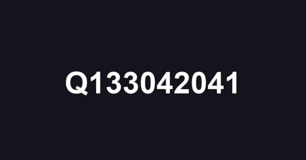 Q133042041