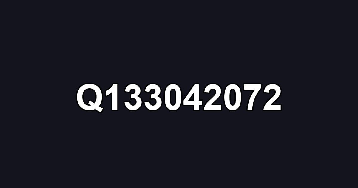 Q133042072