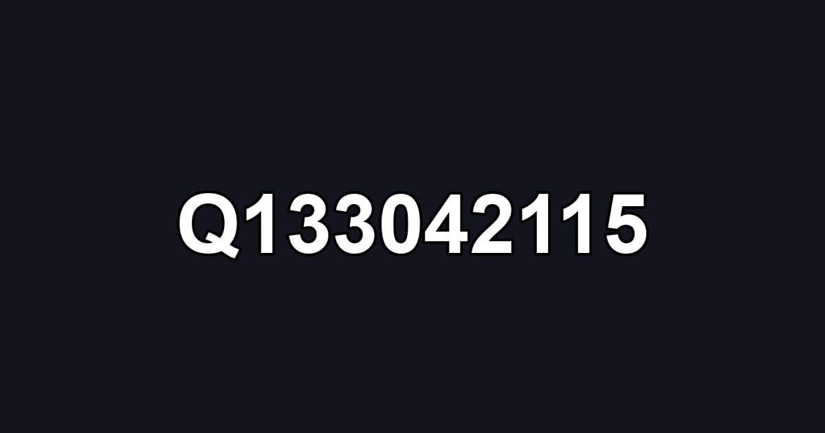 Q133042115