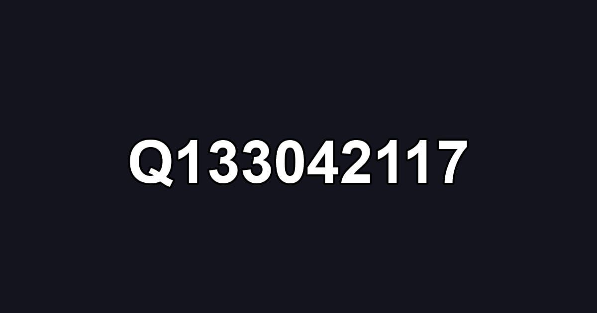 Q133042117