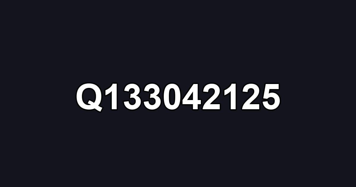 Q133042125