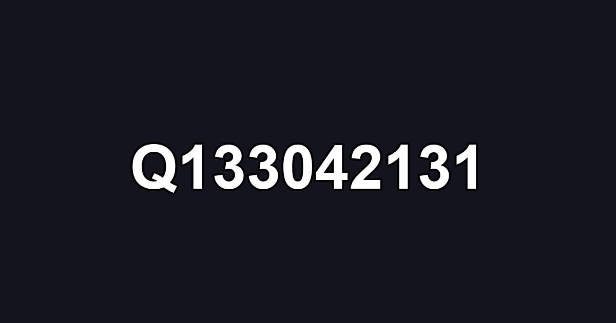 Q133042131