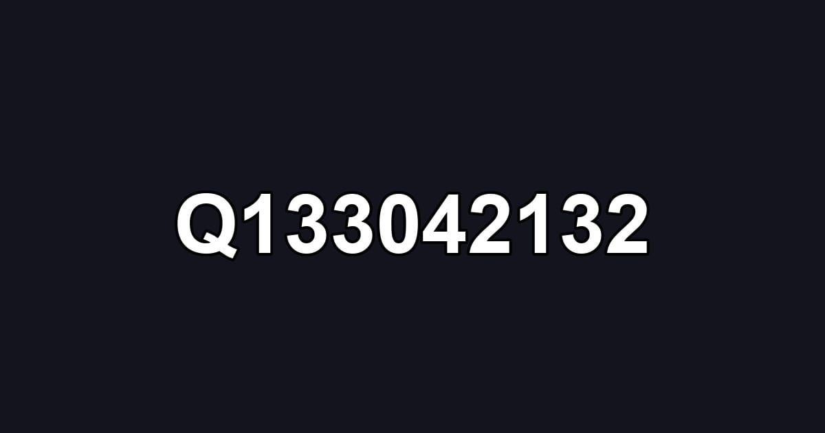 Q133042132