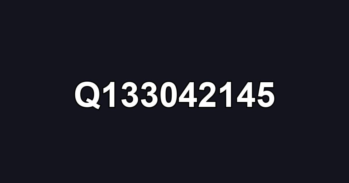 Q133042145