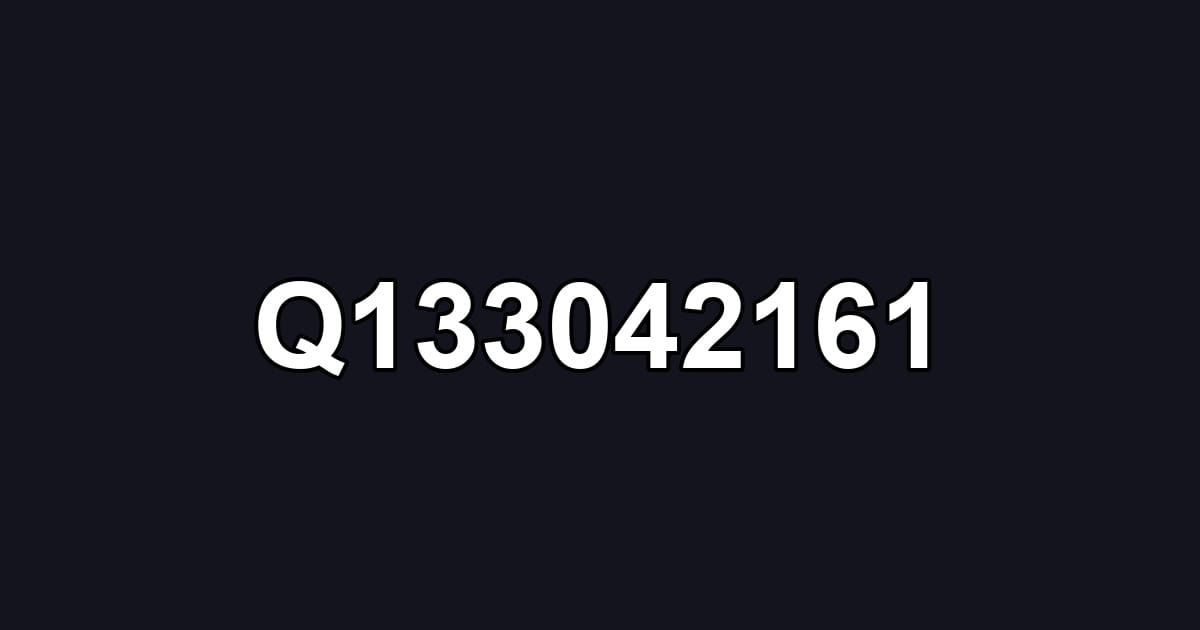 Q133042161