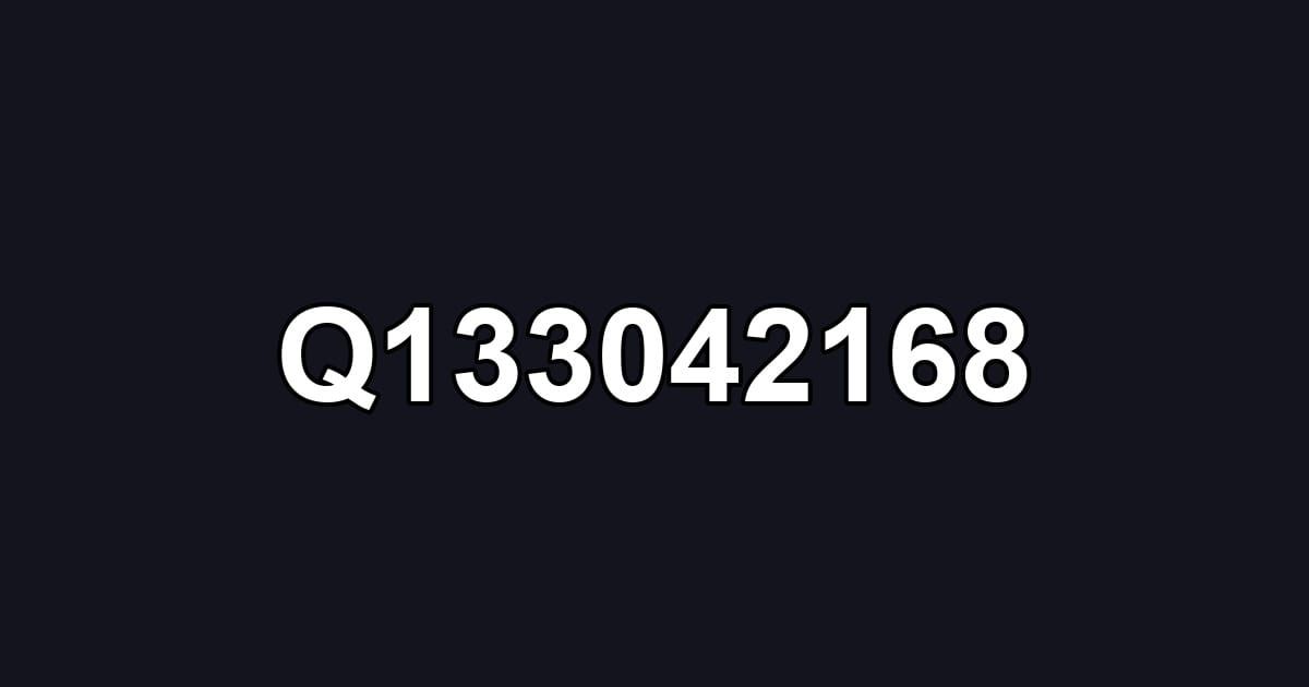 Q133042168