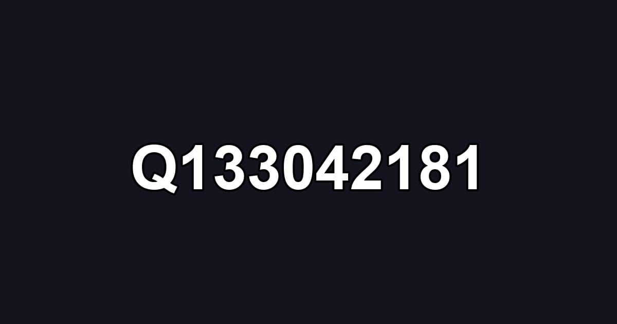 Q133042181