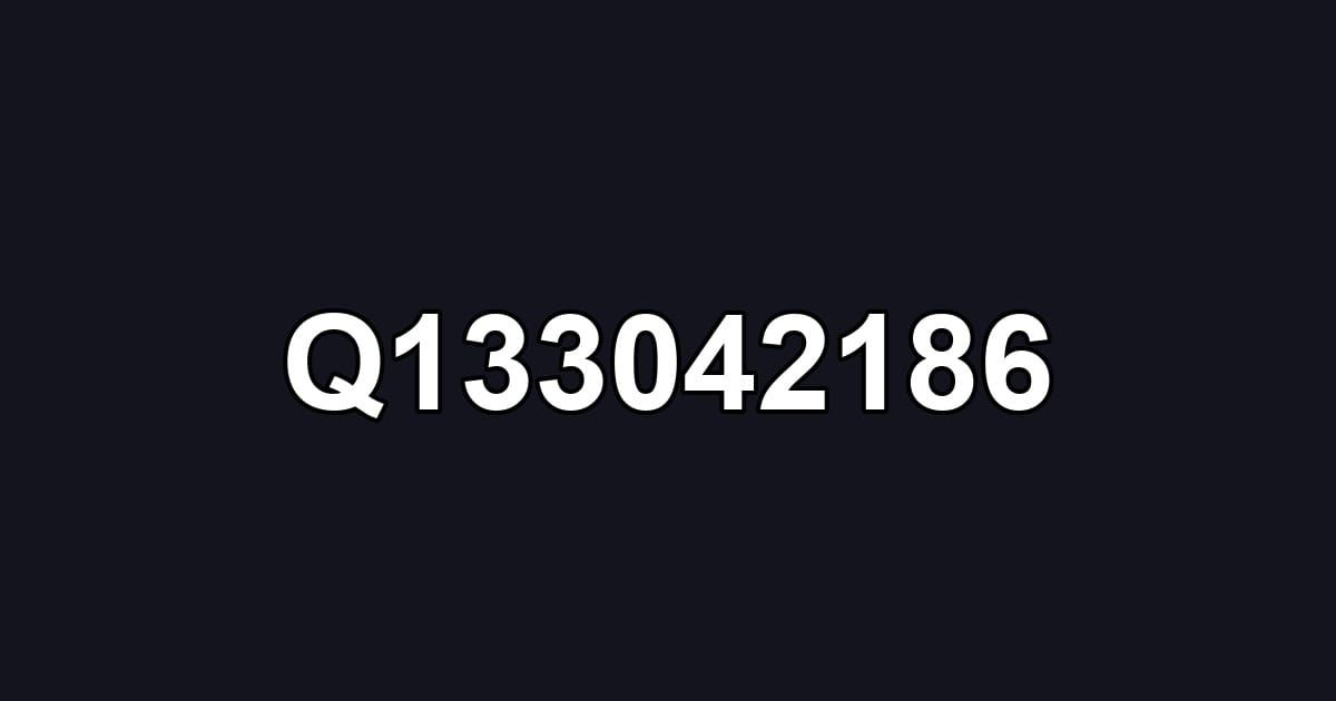 Q133042186