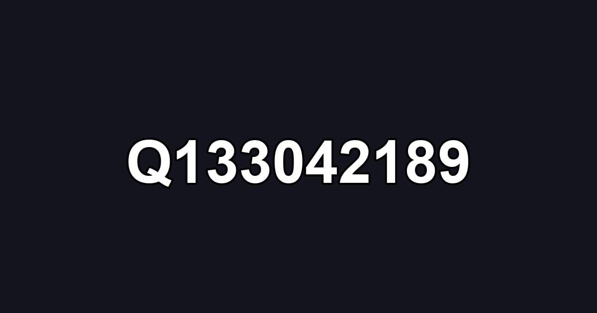 Q133042189