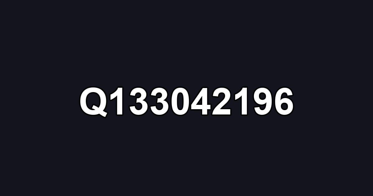 Q133042196