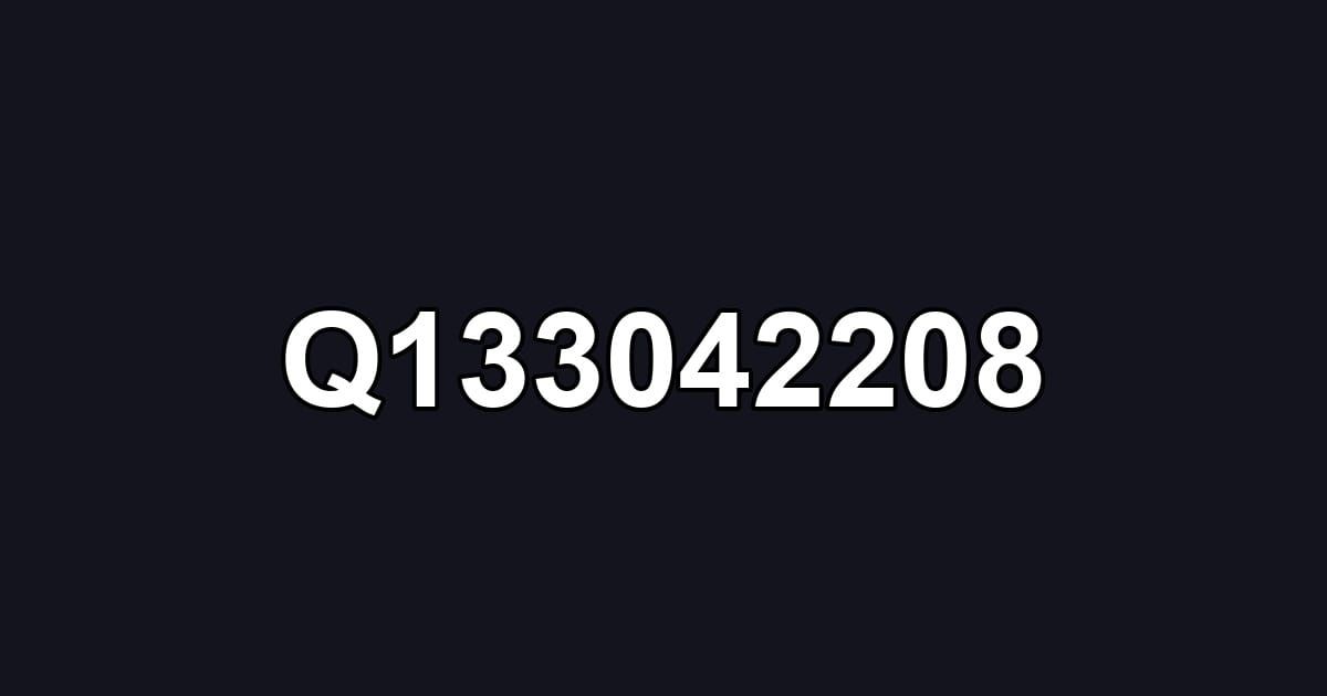 Q133042208