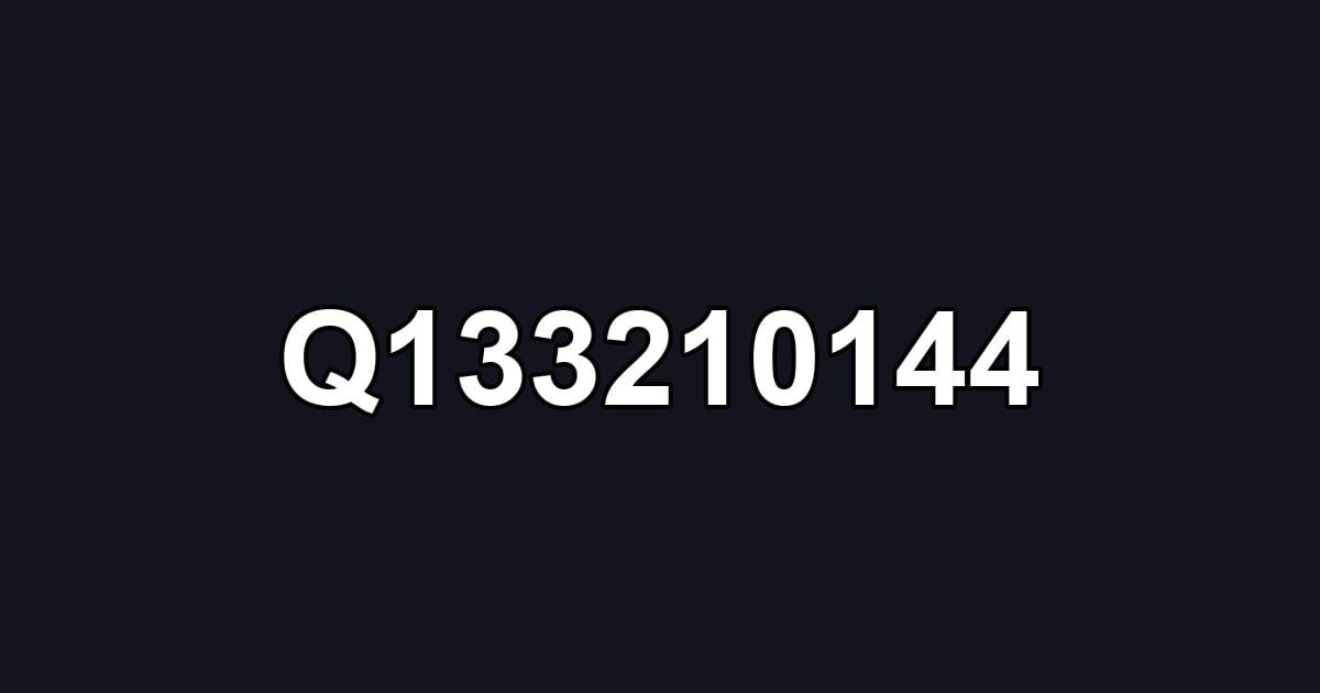 Q133210144