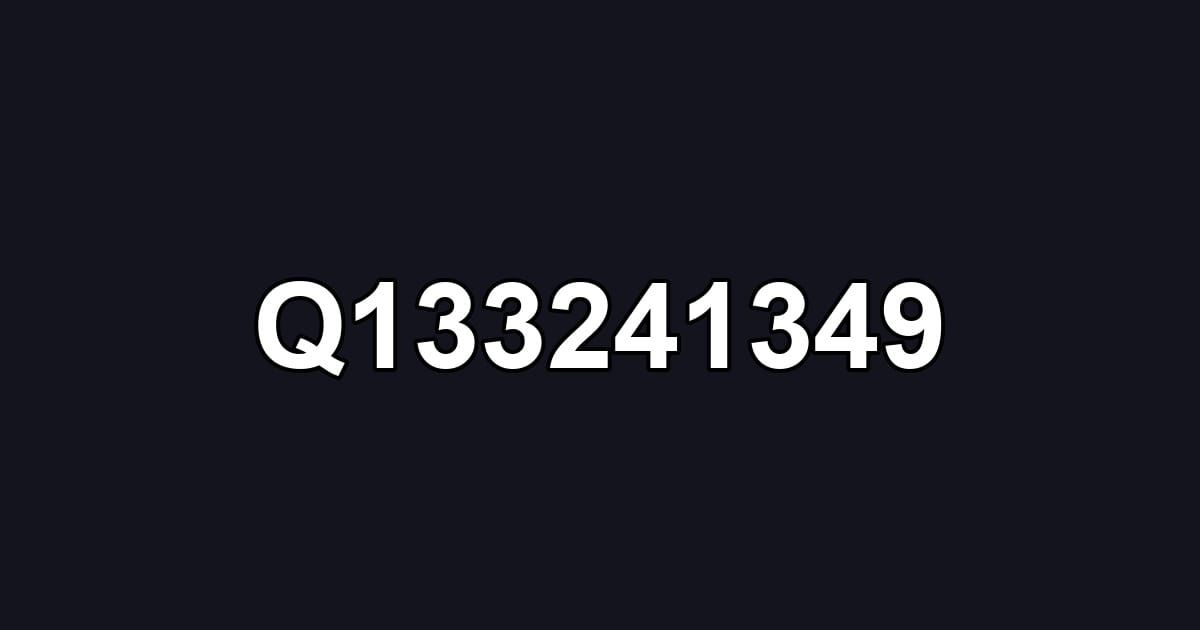 Q133241349