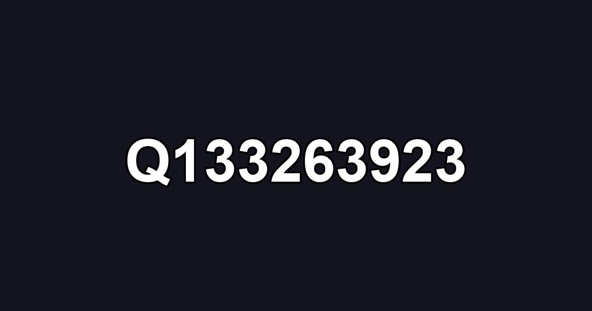 Q133263923
