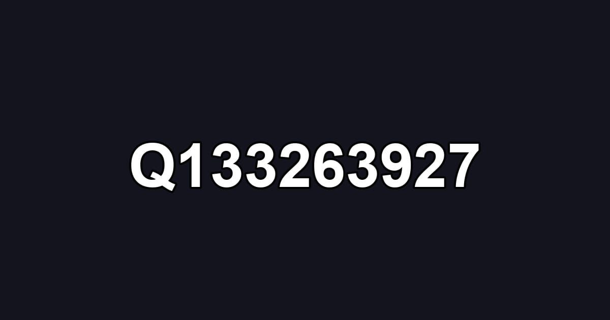Q133263927