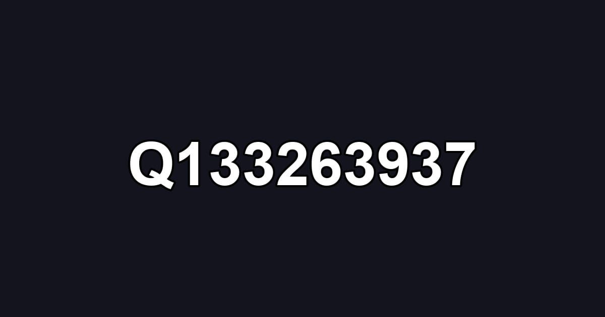 Q133263937