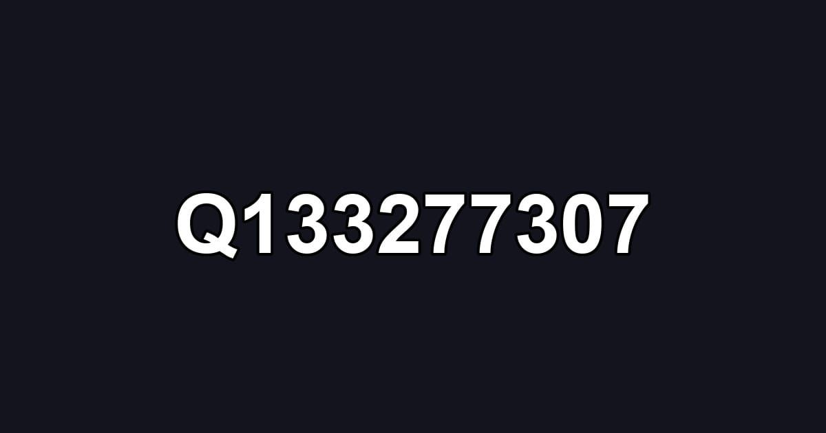 Q133277307