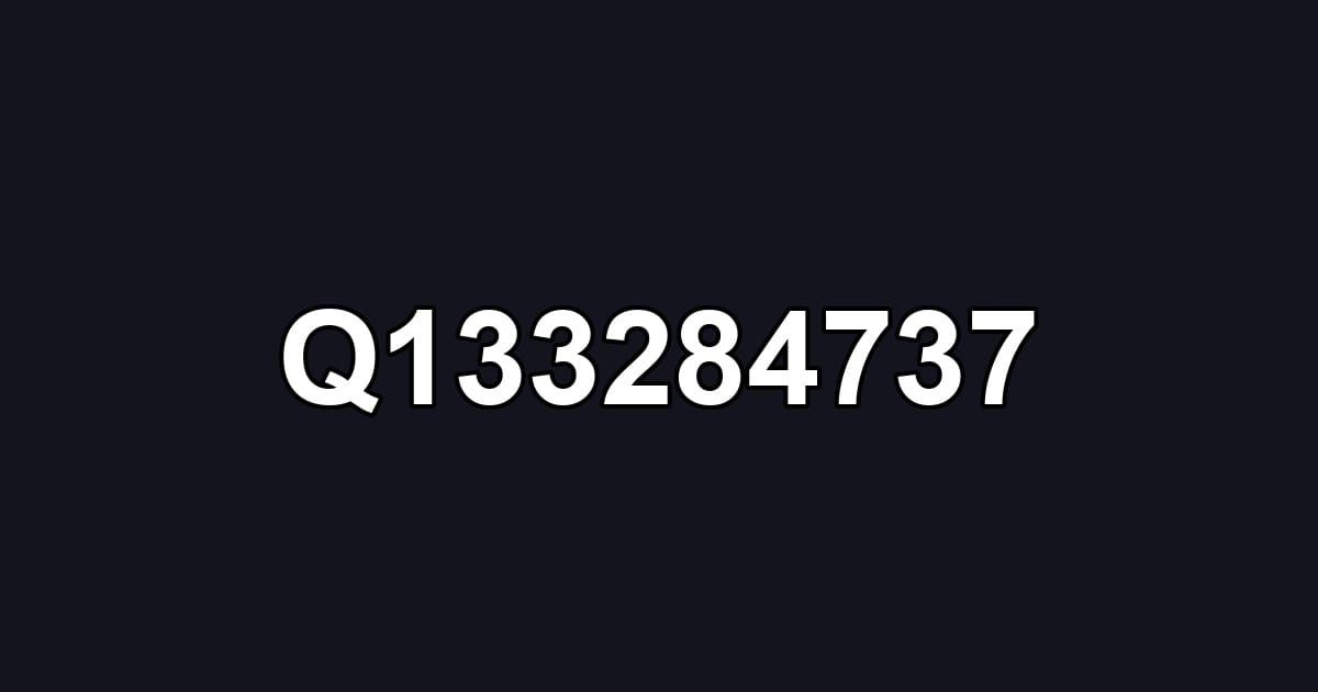 Q133284737