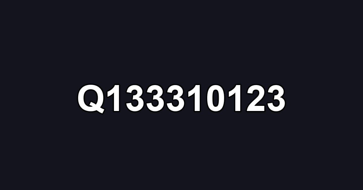 Q133310123