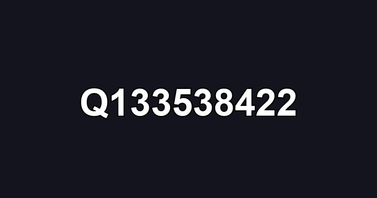 Q133538422