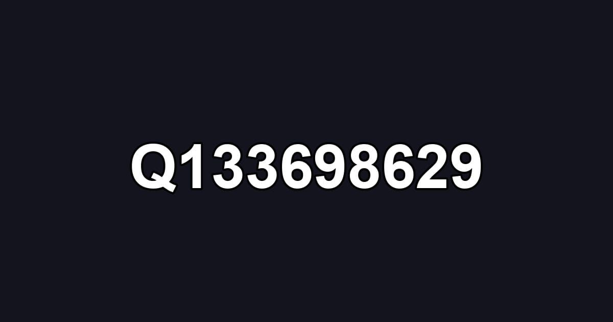 Q133698629