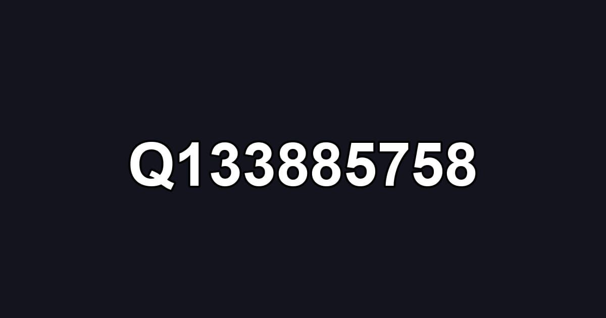Q133885758