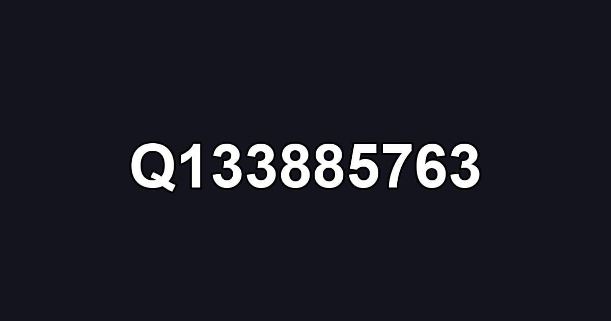 Q133885763