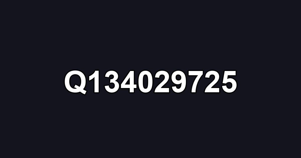 Q134029725