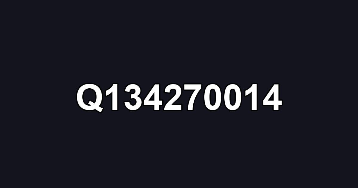 Q134270014