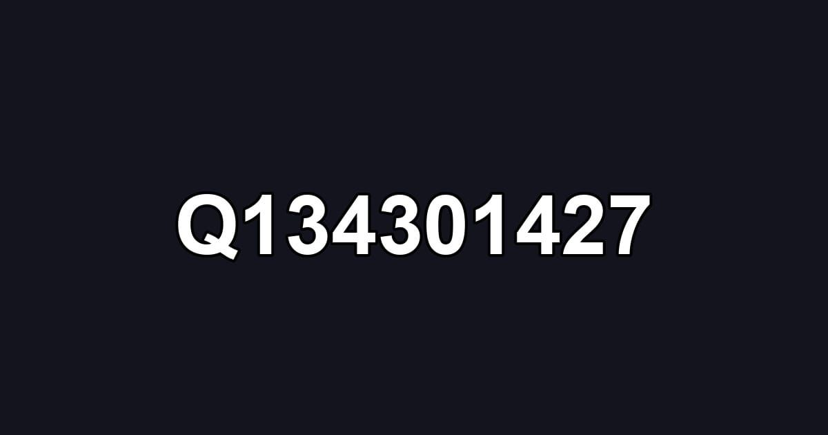 Q134301427
