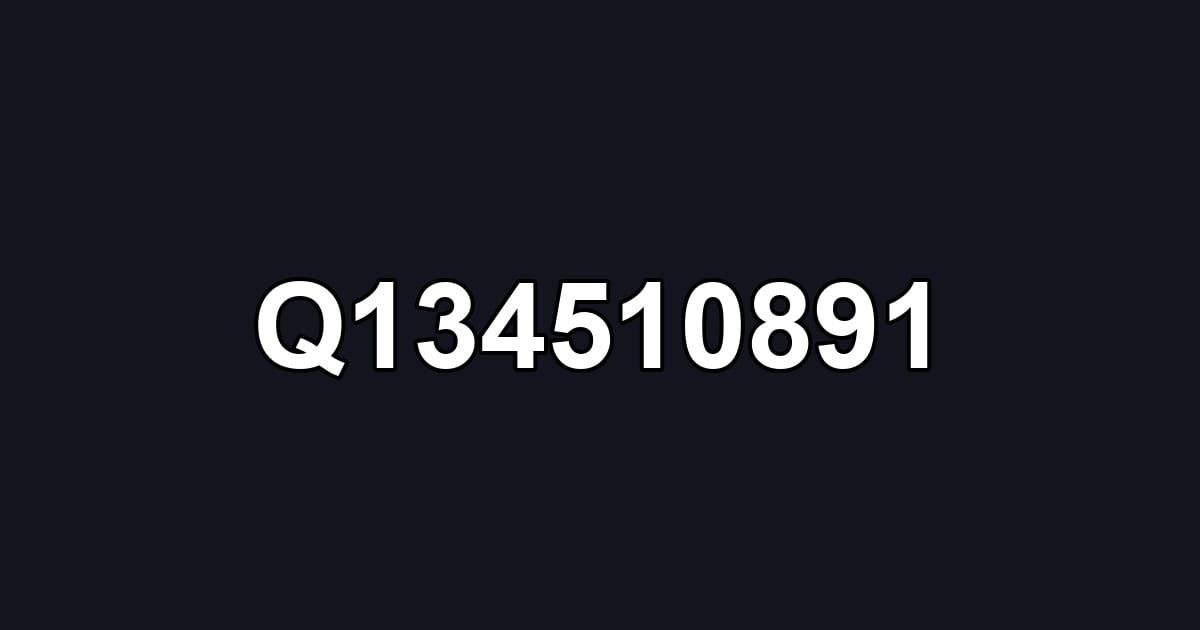 Q134510891