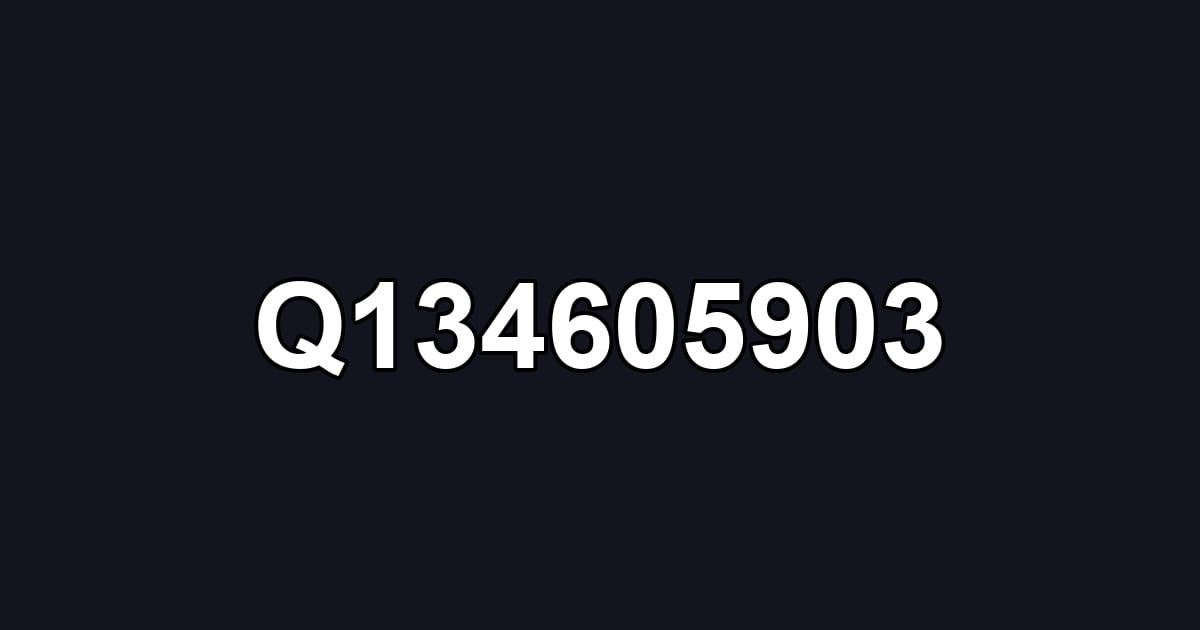 Q134605903