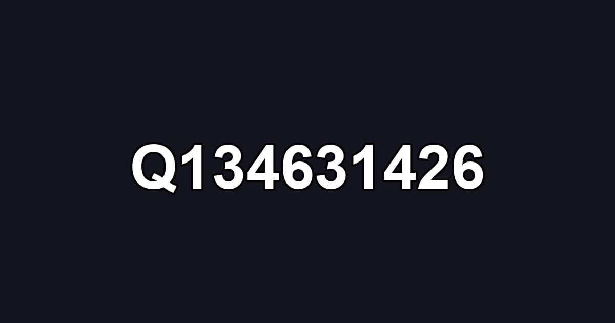 Q134631426