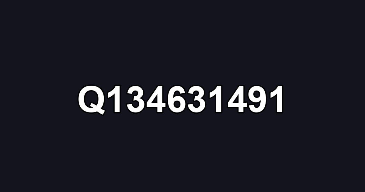 Q134631491