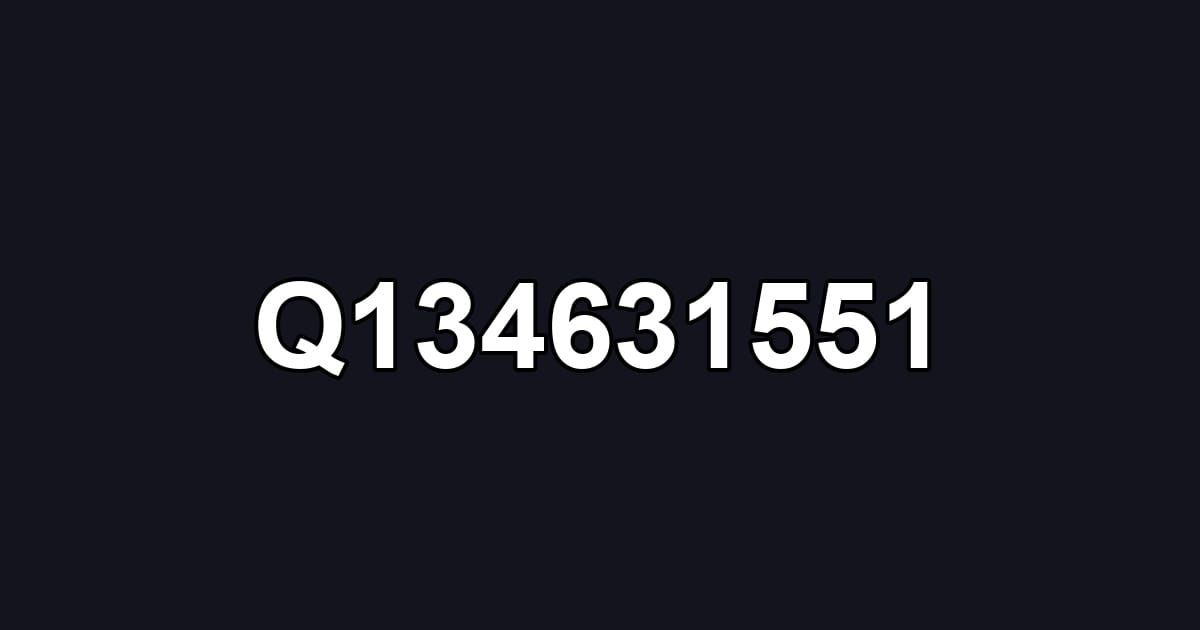 Q134631551